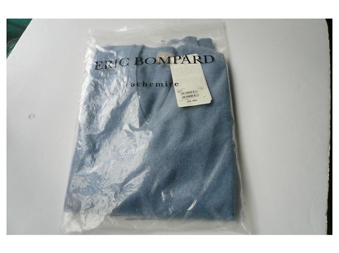 ERIC BOMPARD Herren V-Ausschnitt Kaschmirpullover TXXL NEU MIT ETIKETT Hellblau - Ansicht 2