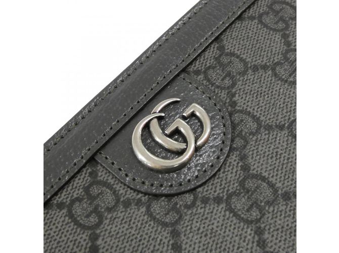 Borsa a Spalla Ophidia di Gucci Marrone Nero - vista 4