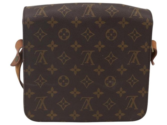 Borsa Cartouchiere Louis Vuitton in tela Monogram PM Marrone - vista 2