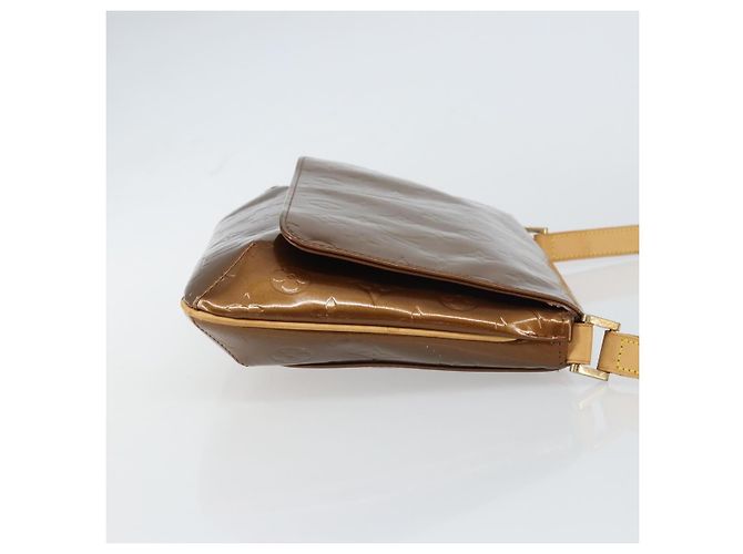 Borsa Thompson Street Louis Vuitton Monogram Vernis Media Marrone - vista 3