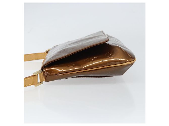 Borsa Thompson Street Louis Vuitton Monogram Vernis Media Marrone - vista 4