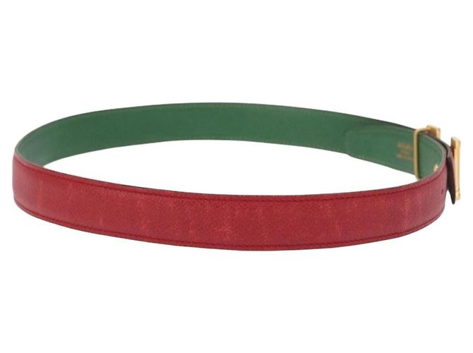 Hermès Hermes Constance Belt Leather Medium Red - view 4