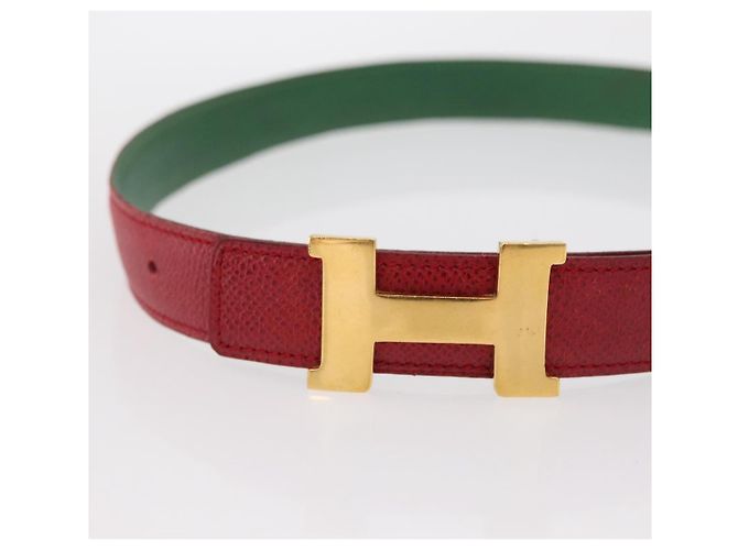Hermès Hermes Constance Belt Leather Medium Red - view 5