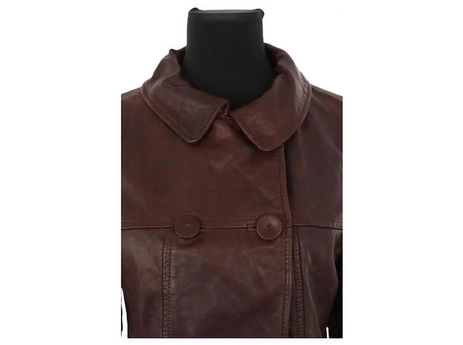 Hartford Braune Lederjacke - Ansicht 2