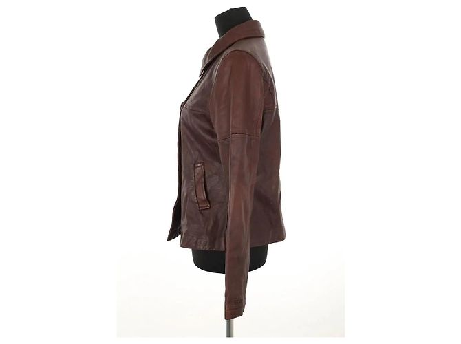 Hartford Braune Lederjacke - Ansicht 3