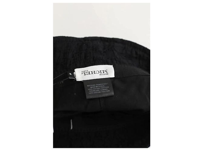 Maison Michel Cappello pescatore in cotone nero - vista 5