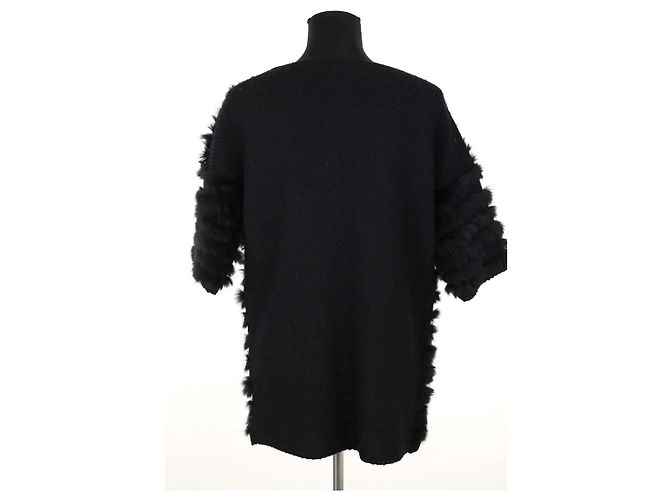 Pinko Cárdigan de piel negro - vista 4