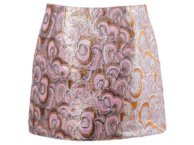 Falda Mini Miu Miu – Años 10 Rosa - vista 3