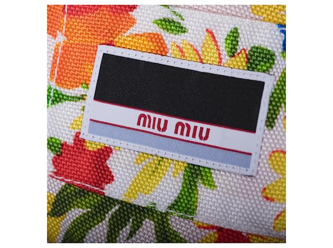 Miu Miu florale technische Cape Weiß - Ansicht 10