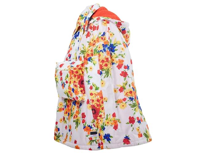 Miu Miu florale technische Cape Weiß - Ansicht 5