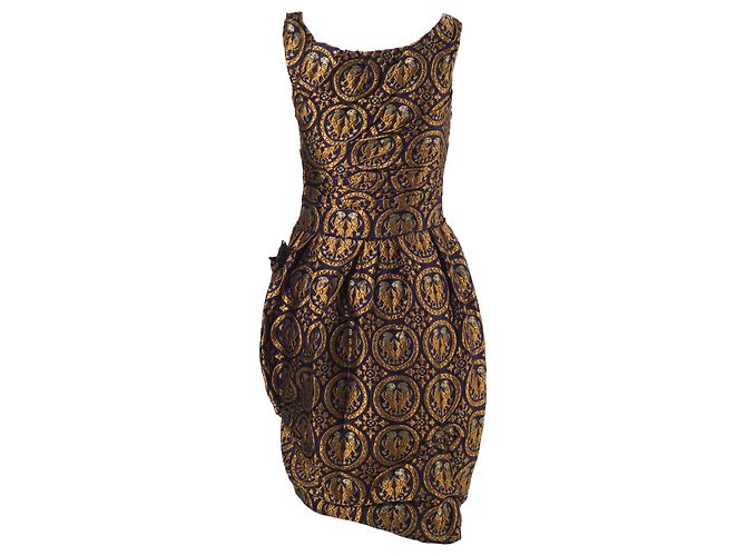 Vestido A-Line de Jacquard Miu Miu Verde - vista 3