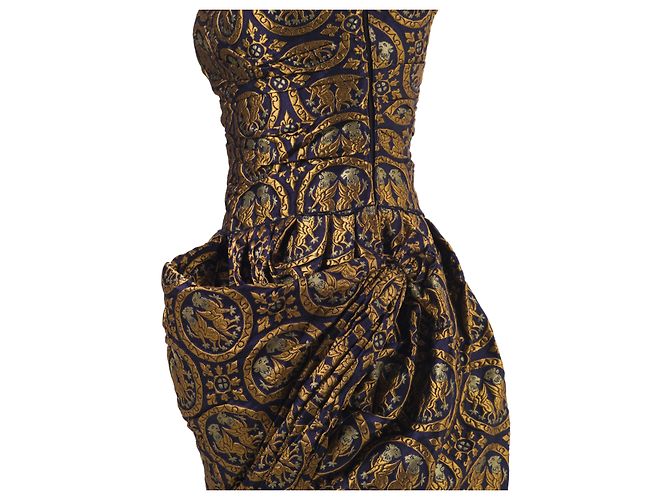 Vestido A-Line de Jacquard Miu Miu Verde - vista 4