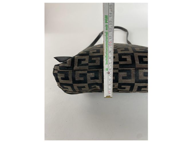 Vintage Givenchy Monogram Schultertasche Braun - Ansicht 4