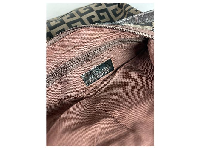 Vintage Givenchy Monogram Schultertasche Braun - Ansicht 5