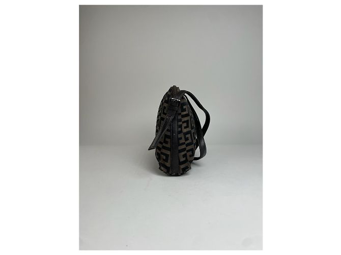 Vintage Givenchy Monogram Schultertasche Braun - Ansicht 8