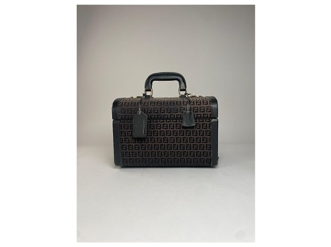 Valigia da Viaggio Vintage Fendi Roma Monogramma FF Marrone - vista 13