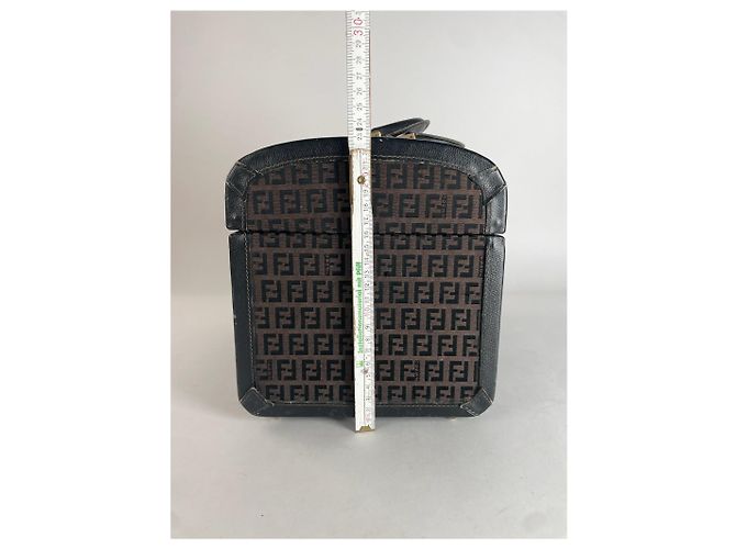 Valigia da Viaggio Vintage Fendi Roma Monogramma FF Marrone - vista 5