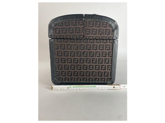 Valigia da Viaggio Vintage Fendi Roma Monogramma FF Marrone - vista 6