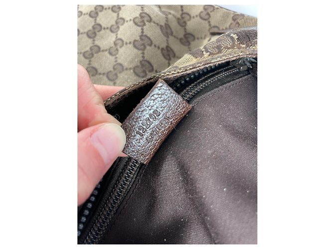 Vintage Gucci Multiway Monogram Tasche Beige Braun - Ansicht 5