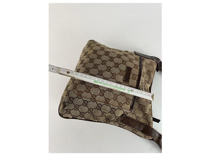 Vintage Gucci Multiway Monogram Tasche Beige Braun - Ansicht 6