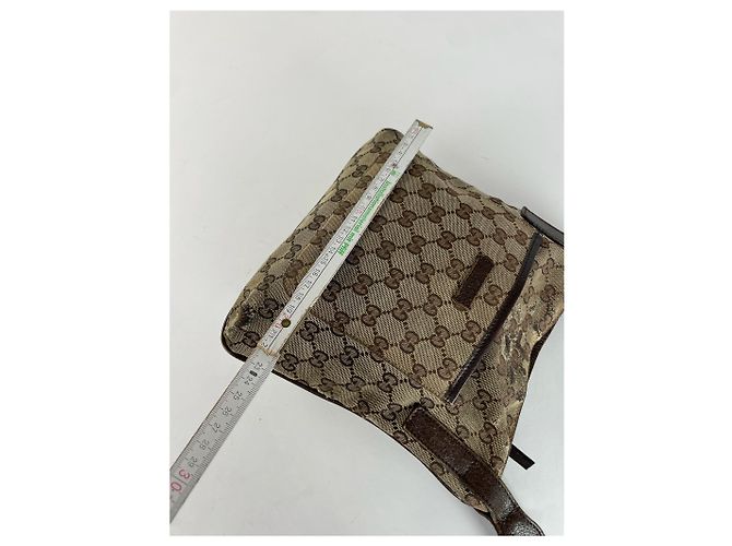 Vintage Gucci Multiway Monogram Tasche Beige Braun - Ansicht 7