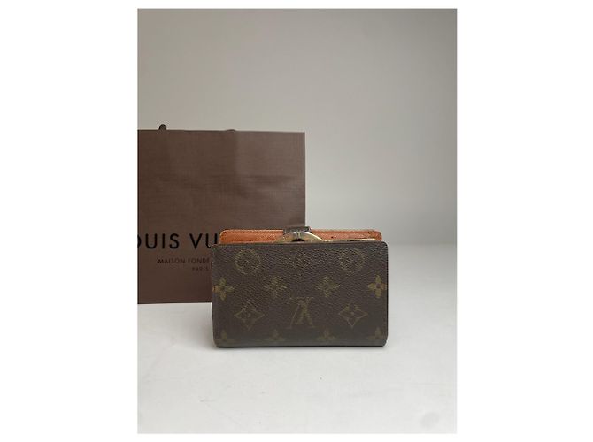 Vintage Louis Vuitton Leather Monogram Wallet Brown - view 10