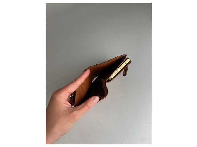 Vintage Louis Vuitton Leather Monogram Wallet Brown - view 6
