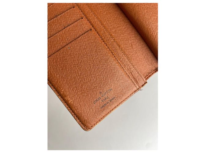 Vintage Louis Vuitton Leather Monogram Wallet Brown - view 7