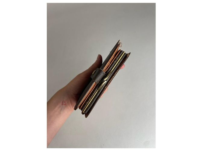 Vintage Louis Vuitton Leather Monogram Wallet Brown - view 9
