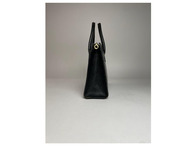 Vintage Courreges Lederhandtasche schwarz - Ansicht 9