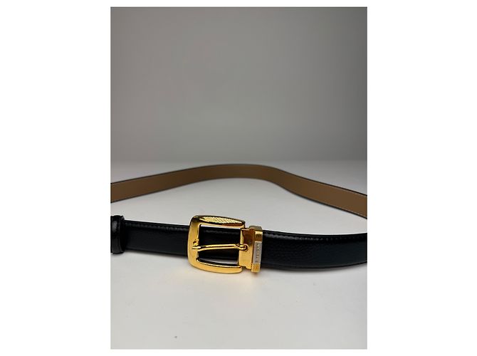 Cintura in pelle vintage Givenchy nera Nero - vista 2