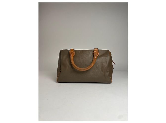 Vintage Courreges Lederhandtasche braun - Ansicht 10