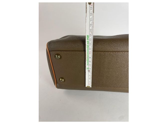 Vintage Courreges Lederhandtasche braun - Ansicht 11