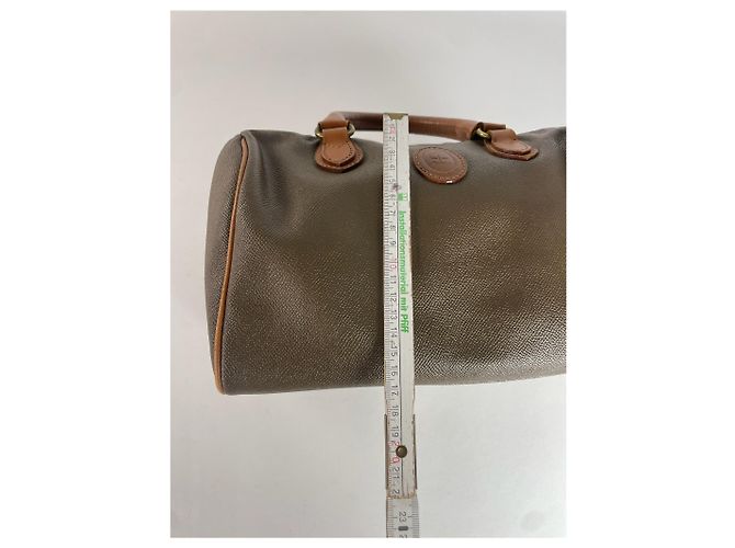Vintage Courreges Lederhandtasche braun - Ansicht 12