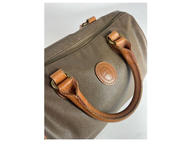 Vintage Courreges Lederhandtasche braun - Ansicht 5