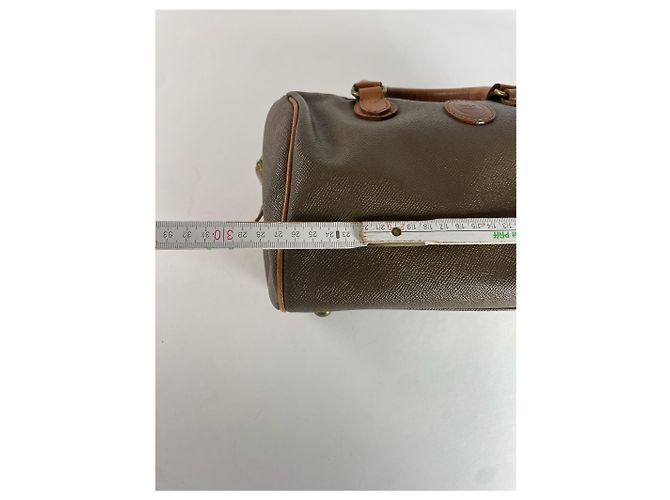 Vintage Courreges Lederhandtasche braun - Ansicht 7