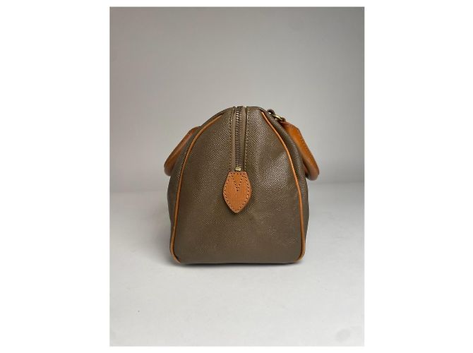 Vintage Courreges Lederhandtasche braun - Ansicht 8