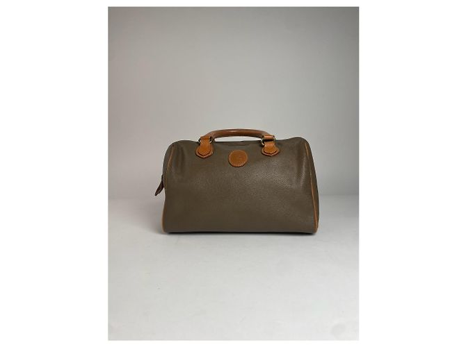 Vintage Courreges Lederhandtasche braun - Ansicht 9