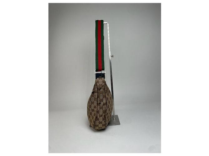 Vintage Gucci Croissant Multiway Monogram Tasche beige braun - Ansicht 10