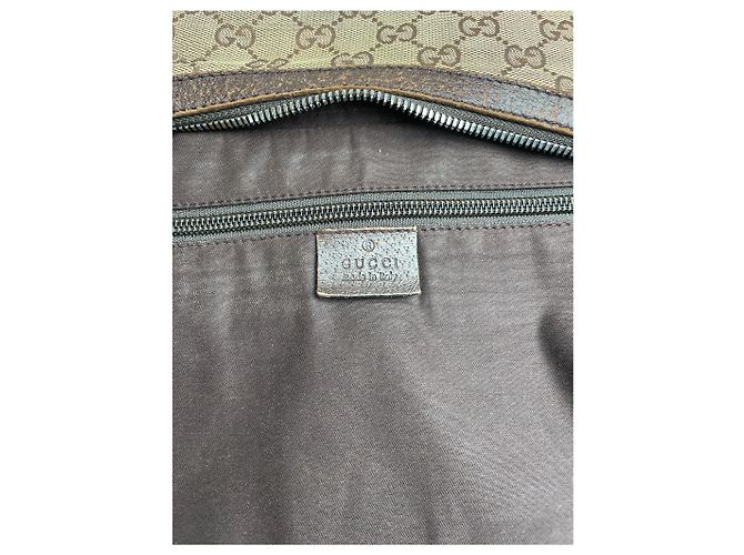 Vintage Gucci Croissant Multiway Monogram Tasche beige braun - Ansicht 12