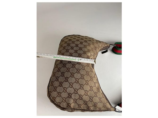 Vintage Gucci Croissant Multiway Monogram Tasche beige braun - Ansicht 13