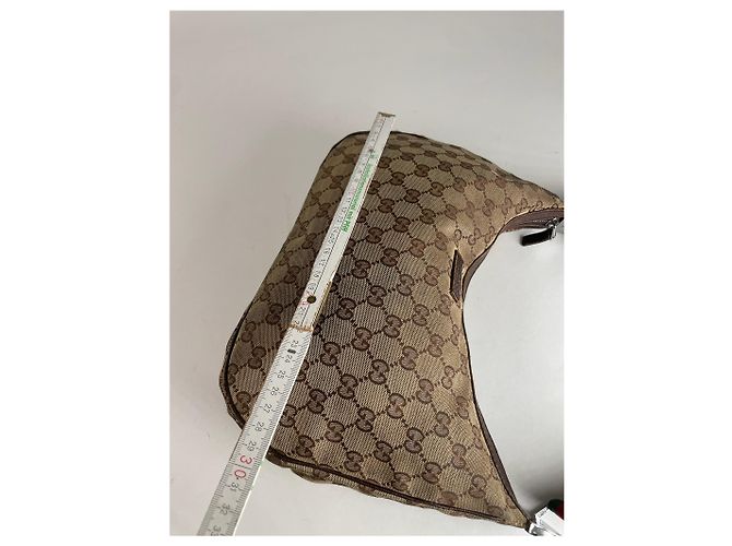 Vintage Gucci Croissant Multiway Monogram Tasche beige braun - Ansicht 14
