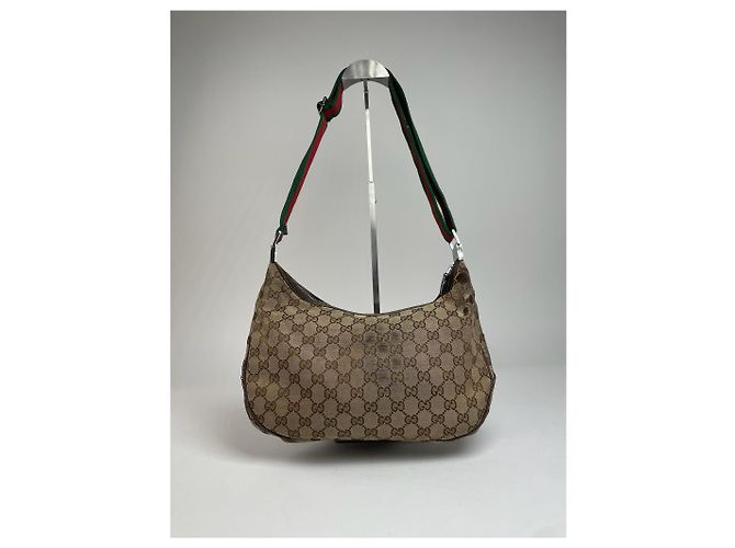 Vintage Gucci Croissant Multiway Monogram Tasche beige braun - Ansicht 2