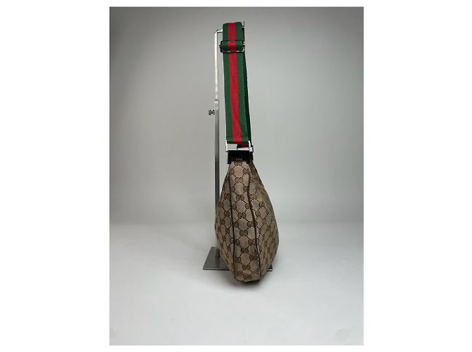Vintage Gucci Croissant Multiway Monogram Tasche beige braun - Ansicht 8