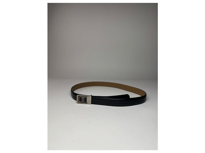 Vintage Cartier Ledergürtel schwarz - Ansicht 8