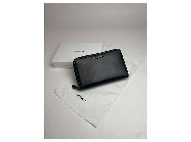 Clutch in pelle vintage Givenchy nera Nero - vista 4