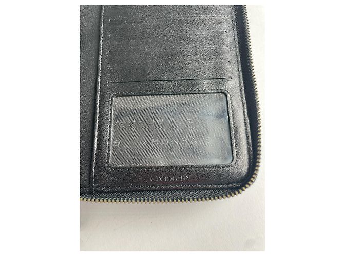 Clutch in pelle vintage Givenchy nera Nero - vista 7