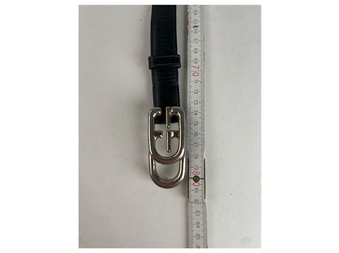 Vintage Gucci GG Ledergürtel schwarz - Ansicht 7