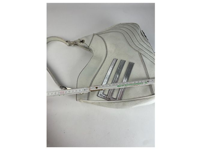 Vintage Etro Lederhandtasche Weiß - Ansicht 11