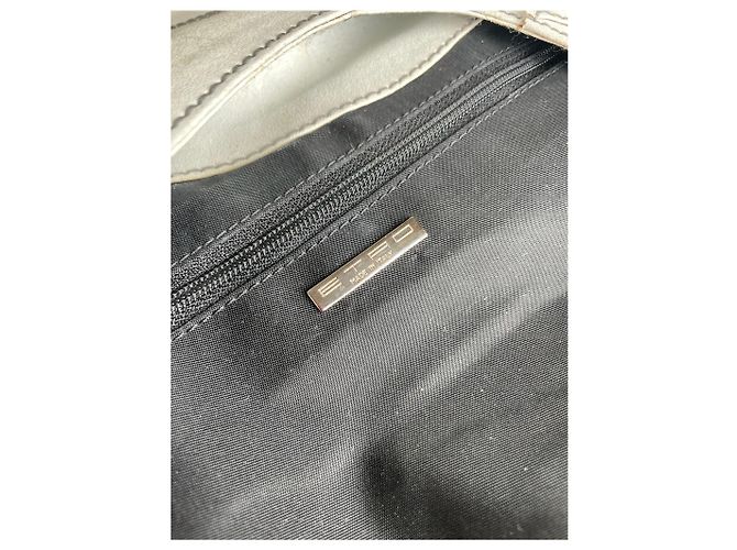 Vintage Etro Lederhandtasche Weiß - Ansicht 4